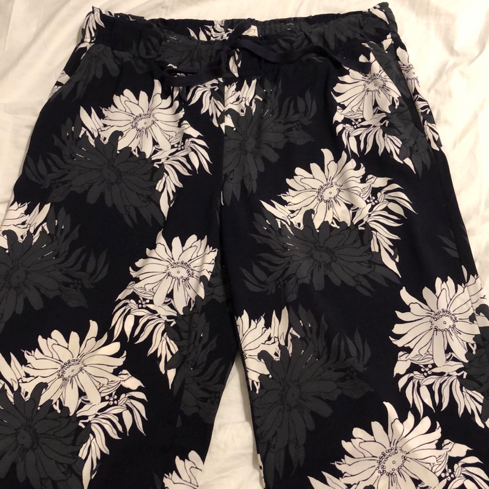 Floral draw string pants